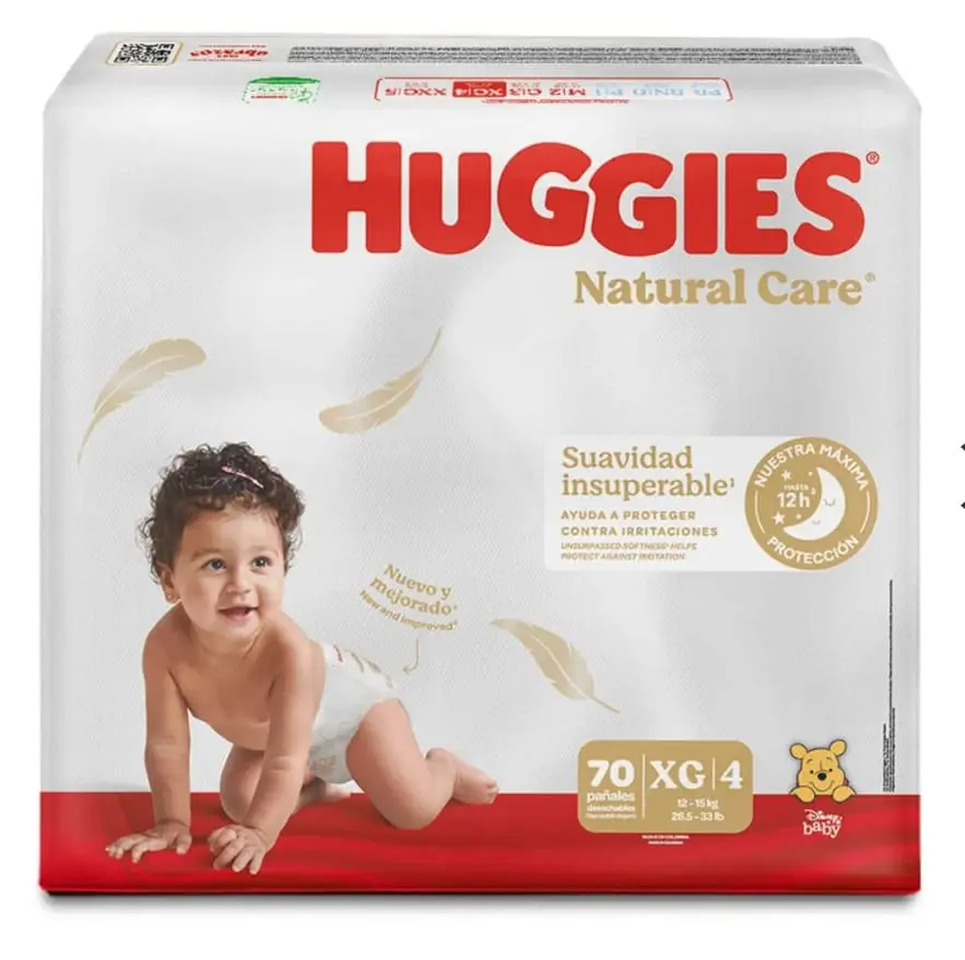 HUGGIES NATURAL CARE 4 X 70 UND