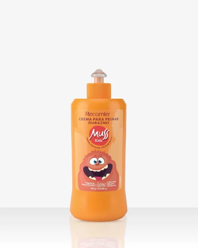 CREMA DE PEINAR MUSS KIDS 300 GR DURAZNO 