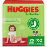 HUGGIES ACTIVE 4 X 25 EMPAQ INDIV
