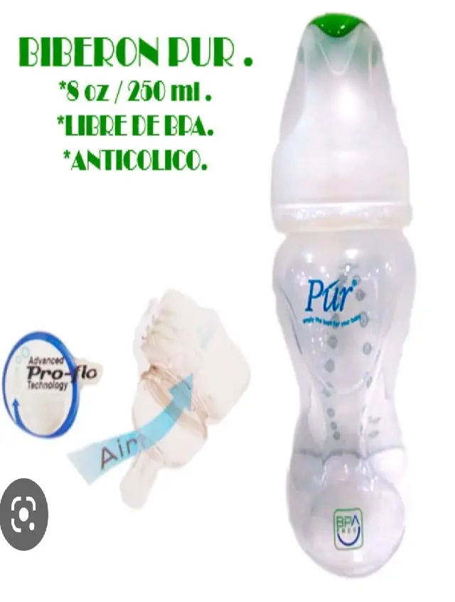 BIBERON ANTICOLICO 8 OZ  PUR 9002 