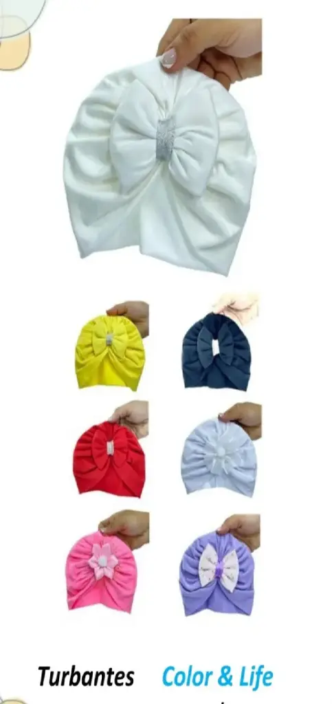 TURBANTE NIÑA COLORES CL 255