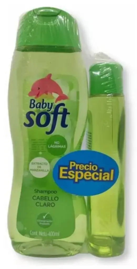 SHAMPOO BABYSOFT 400 ML + 200 CABELLO CLARO 