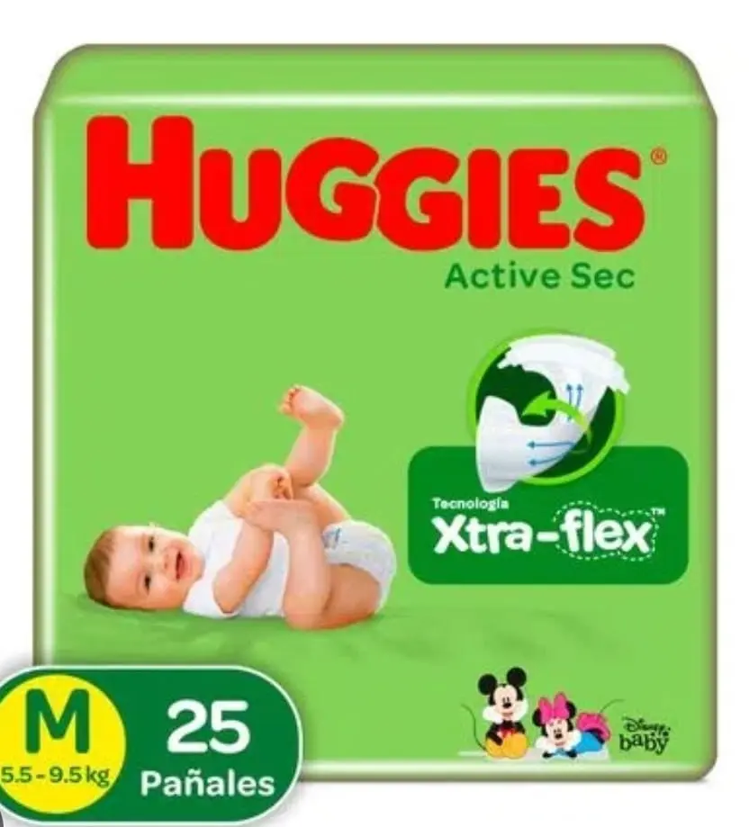 HUGGIES ACTIVE 2 X 25 UND