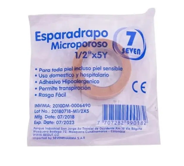 MICROPORE DELGADO SEVEN BEGUT 1/2 X 5Y 