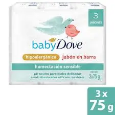 JABON DOVE BABY 3 UND HUMECTACION SENSIBLE