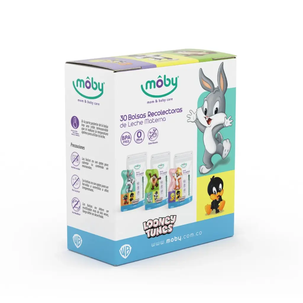BOLSA PARA LECHE X 30 BOLSAS MOBY 271016 
