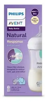 BIBERON ANTICOLICO 9 OZ AVENT NATURAL SCY 673 81 ELEFANTE