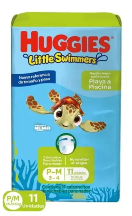 PAÑAL PISCINA LITTLE SWIMMERS P/M X 11
