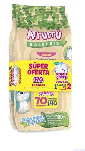 [2026] TOALLITAS ARRURRU 170 UND AVENA Y KARITE