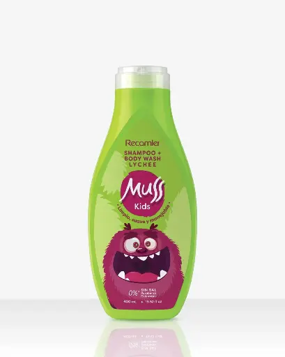 [2302] SHAMPOO MUSS KIDS + BODY WASH LYCHE 400 ML
