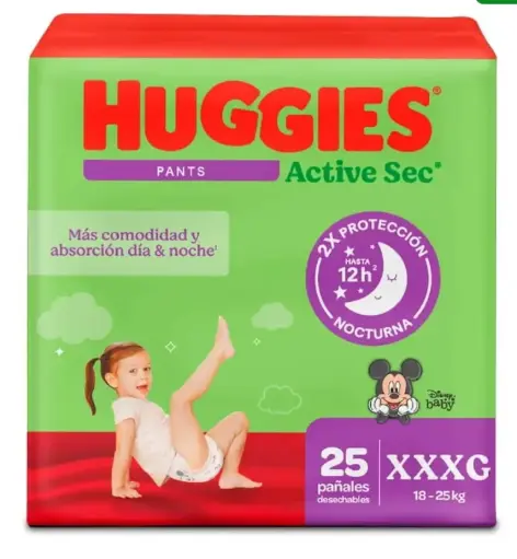 [2435] HUGGIES PANTS 6 X  25 UND