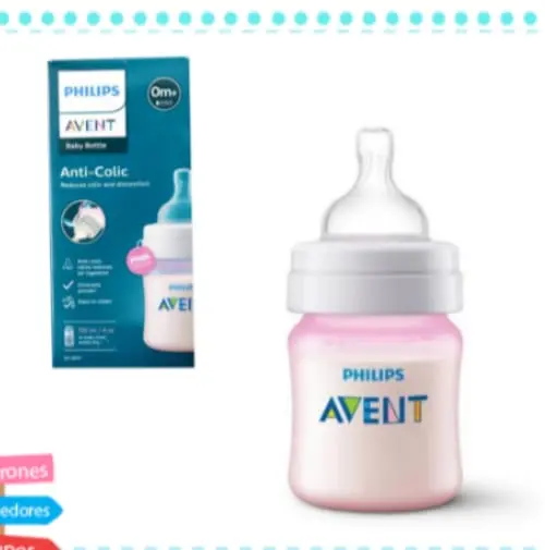 [2586] BIBERON ANTICOLICO 4 OZ AVENT CLASS SCY 121 07 ROSA 