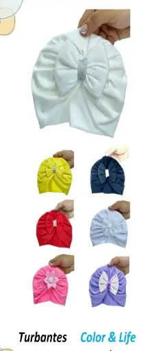 [1404] TURBANTE NIÑA COLORES CL 255
