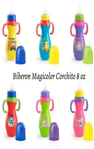 [2138] BIBERON 8 OZ CORCHITO 2501 MAGICOLOR JARRA 