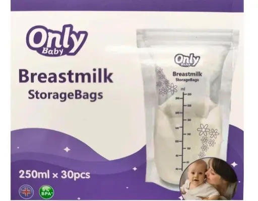 [2573] BOLSAS LECHE MATERNA ONBY 1 ONLY BABY  X 30 UN