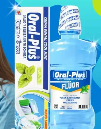 [2657] ENJUAGUE BUCAL ADULTO ORAL PLUS 500 ML + CREMA COOL 
