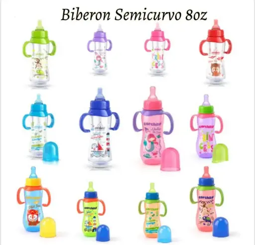 [2623] BIBERON 8 OZ 0453 CORCHITO FIGURA SEMICURVO 