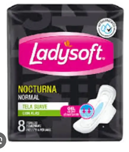 [18261] TOALLA HIGIENICA LADYSOFT NOCTURNA TELA ALAS 8 UND 