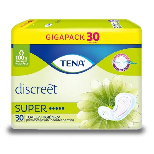 [1736] TOALLA TENA DISCREET SUPER 30 UND