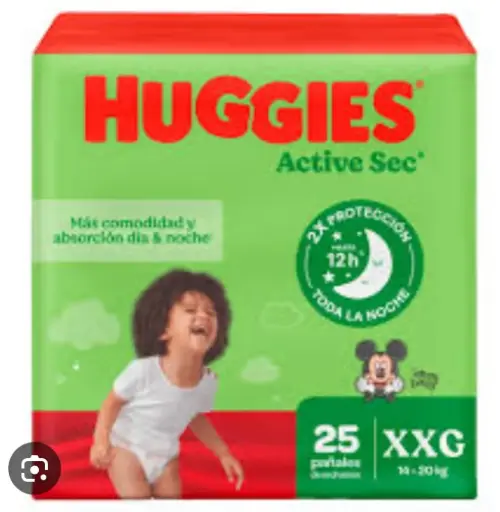 [2082] HUGGIES ACTIVE 5 X 25 UND