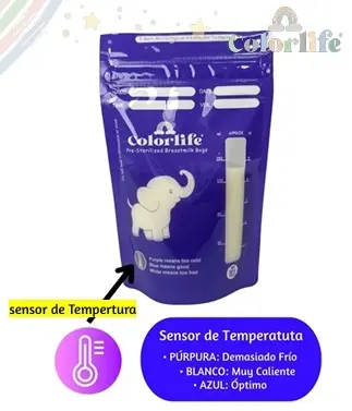 [22541] BOLSA PARA LECHE COLORLIFE CL 1001 C X 30 UNI 