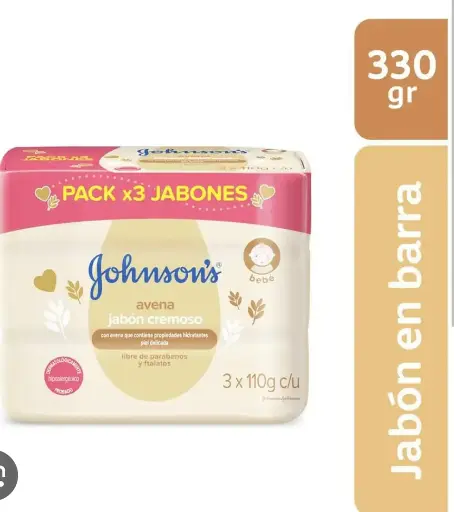 [07287] JABON JOHNSON BABY 3 UND AVENA  
