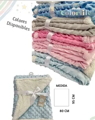 [CL027] COBIJA DOBLE FAZ COLOR & LIFE CL 027 BURBUJA
