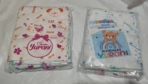 [54687] PAÑALES DE TELA ESTAMPADO X UND 50*70